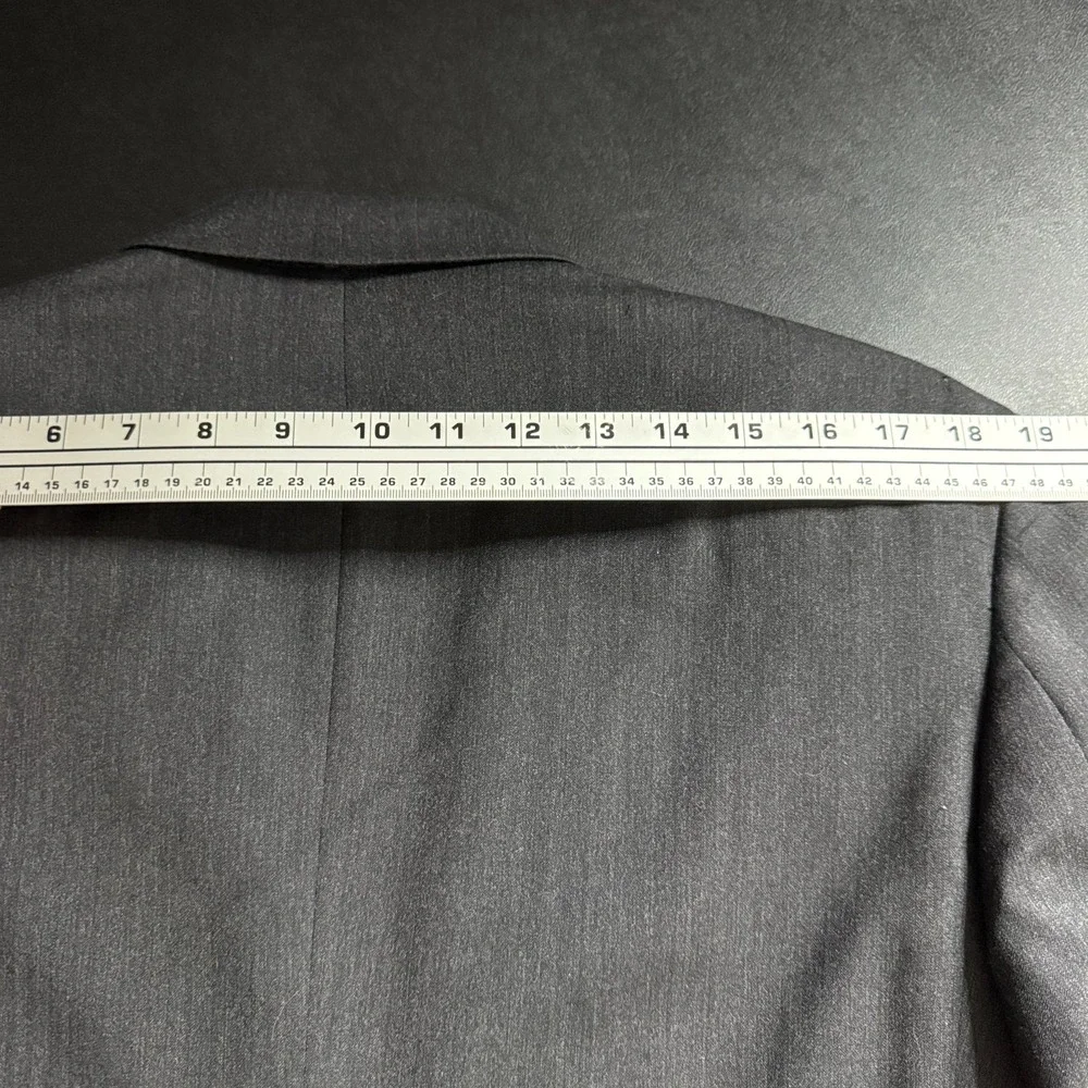 Cerruti 1881‎ Harry Rosen USA Men's Suit 38R 31W Solid Gray 2-Button Wool